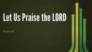 Praise God
